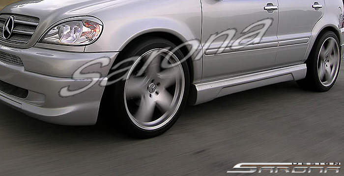 Custom Mercedes ML  SUV/SAV/Crossover Side Skirts (1998 - 2005) - $750.00 (Part #MB-045-SS)